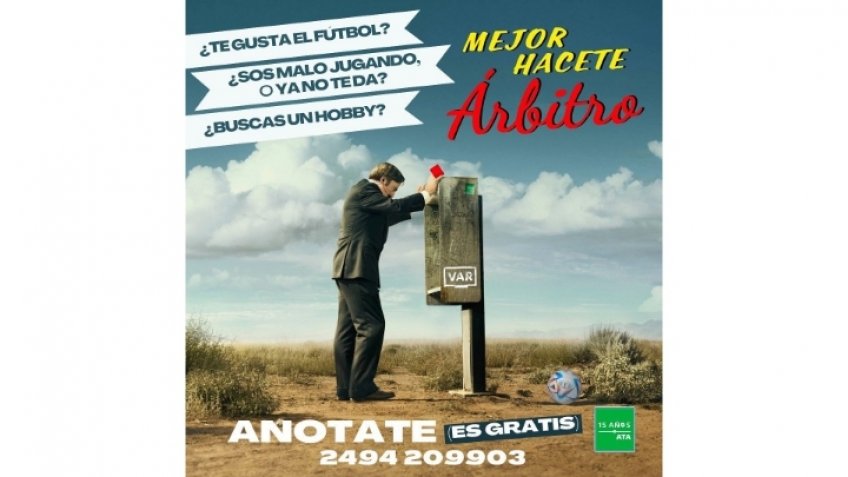 "Mejor hacete árbitro", la singular campaña de la Asociación Tandilense de Árbitros